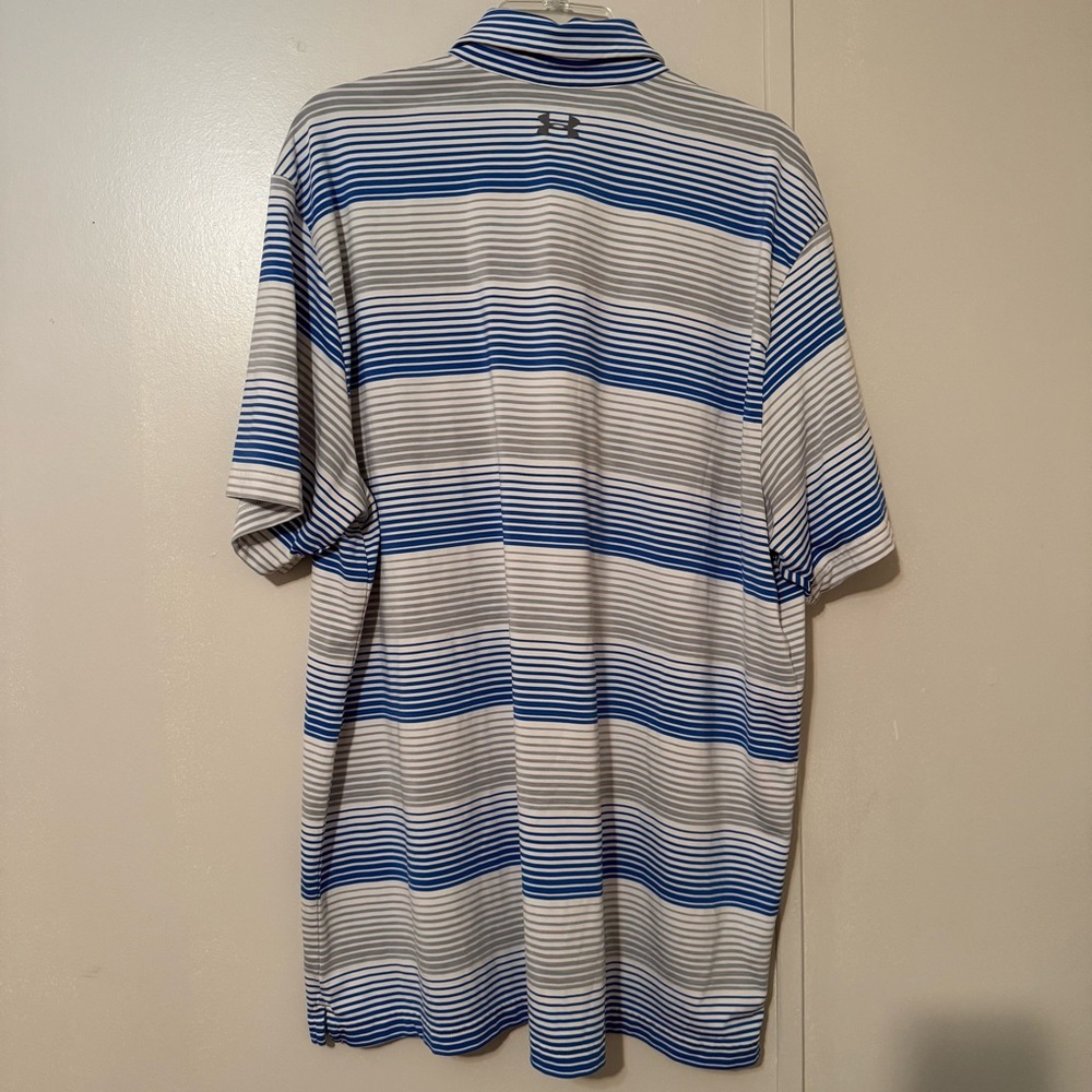 Under Armour Men’s Loose HeatGear Striped Polo - Picture 4 of 4